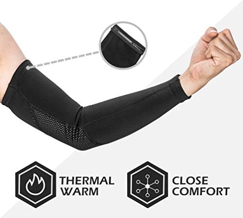 ROCKBROS Thermal Arm Warmer for Men Women Stay Warm in Cold Weather