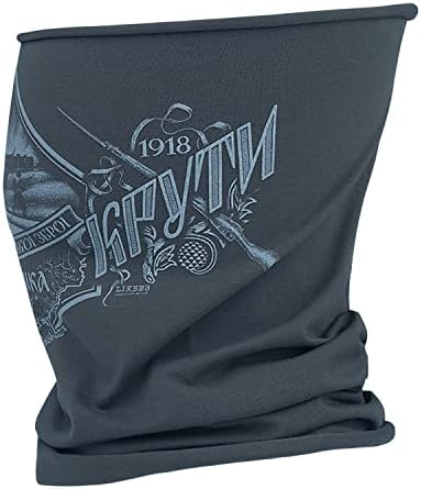 281Z Organic Cotton Neck Gaiter Balaclava with Historical Print
