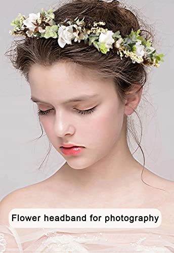 AWAYTR Floral Crown Headband