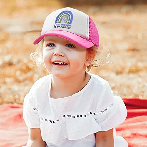 Cute Rascals Kids Trucker Hat Boys Girls Rainbow Motivational Design