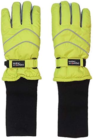 SnowStoppers Kids Waterproof Long Cuff Winter Gloves