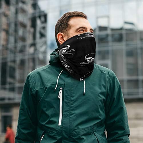 Unisex Balaclava Face Scarf with Skulls Design