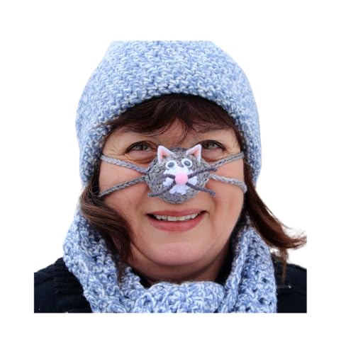 Cuddly Kitty Crochet Cozy Nosewarmer