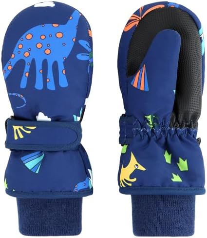 Duoyeree Waterproof Kids Mittens Gloves