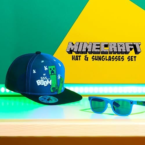 Minecraft Boys Hat and Sunglasses Set