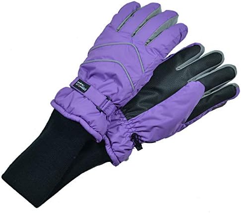 SnowStoppers Kids Waterproof Long Cuff Winter Gloves Perfect for Winter Fun