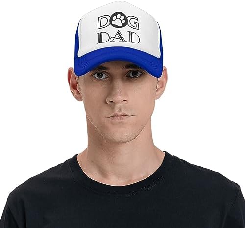 Funny Baseball Cap Adjustable Fitted Hat for Men Women Blue