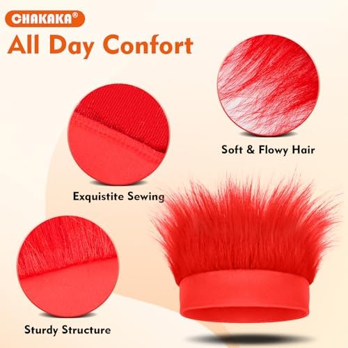 Curly Troll Headband Fun Party Accessories for Adults and Teens