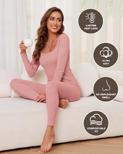 WOWENY Womens Thermal Underwear Set