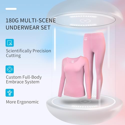 Womens Thermal Underwear Set for Big Girls and Teenagers