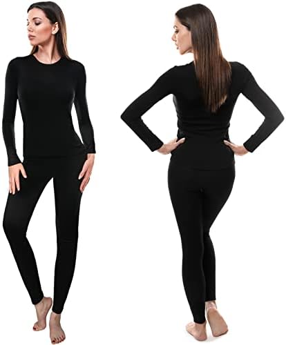 Patelai 5 Set Thermal Underwear for Women Warm Comfortable