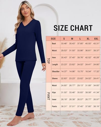 Perfect V-Neck Thermal Set for Women - Soft Warm and Stylish