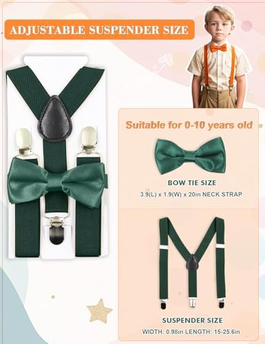 HANERDUN Kids Suspenders Bow tie Set