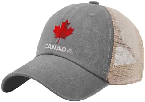 Vintage Canadian maple leaf flag trucker hat