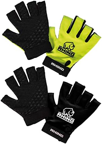 Rhino Pro Half Finger Rugby Mitts Boys