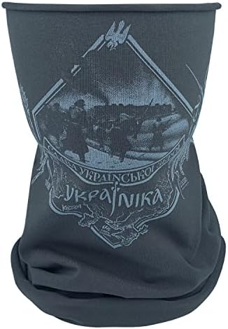281Z Organic Cotton Neck Gaiter Balaclava with Historical Print