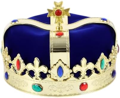 Royal Jeweled Headband Medieval Kings Castle Crown Design Unisex Costume
