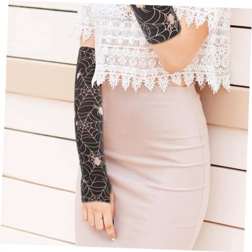 PRETTYZOOM Pink Long Fingerless Gloves