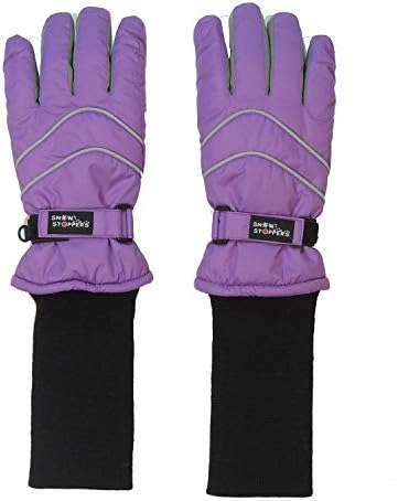 SnowStoppers Kids Waterproof Long Cuff Winter Gloves Perfect for Winter Fun