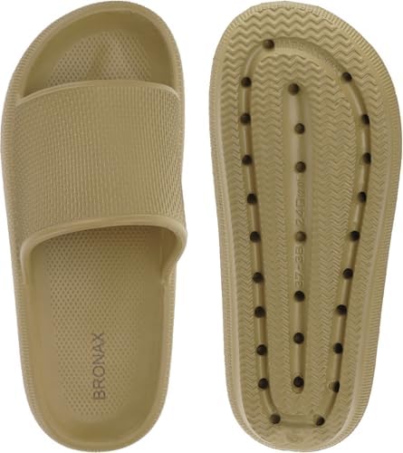 Bronax Womens Comfortable Pillow Slippers House Slides for Relaxed Feet