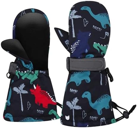 Durable Waterproof Kids Mittens Gloves for Winter