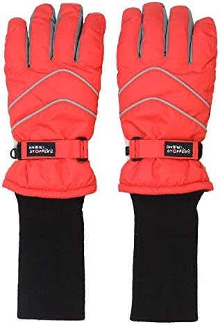 SnowStoppers Kids Waterproof Gloves Long Cuff Insulated and Waterproof for Cold Weather