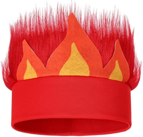 Tradder Halloween Red Flame Headband Costume Accessory