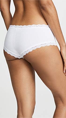 Hanky Pankies Womens Organic Cotton Boyshort WLace withLow-cut