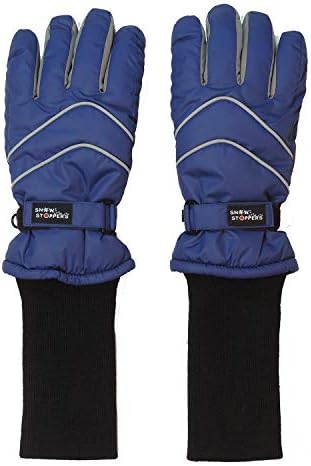 SnowStoppers Kids Waterproof Long Cuff Winter Gloves - Keep Cold Out Warm Inside