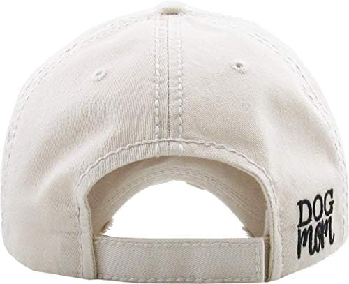 Embellished Vintage Distressed Dog Mom Hat