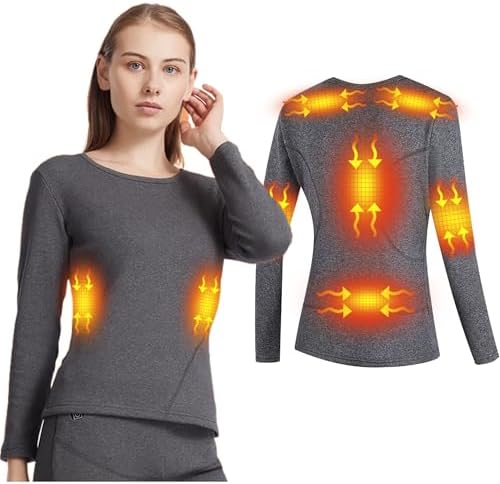 Womens Heated Thermal Base Layer for Outdoor Sport
