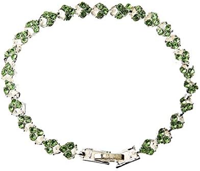 Charm Bracelet for Women Luxury Faux Crystal Shiny Bangle Jewelry