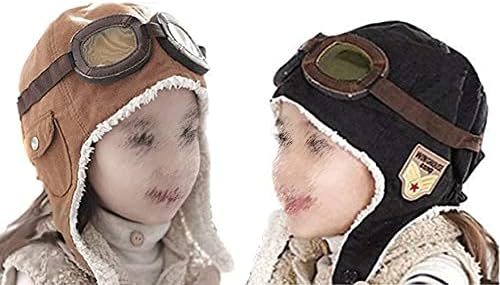 CTKcom 2-Pack Warm Felt Hat and Earmuffs for Kids