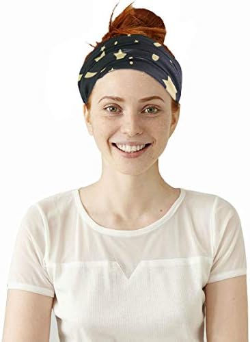 Gold Stars Balaclava Face Cover Quick-Drying Stretchable UV-Protective Headband