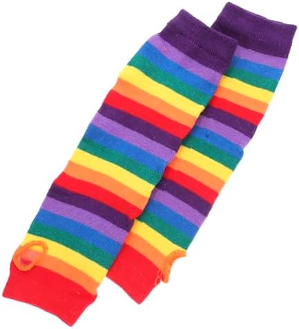 Rainbow Thigh-High Socks for Men Soft Reusable Durable
