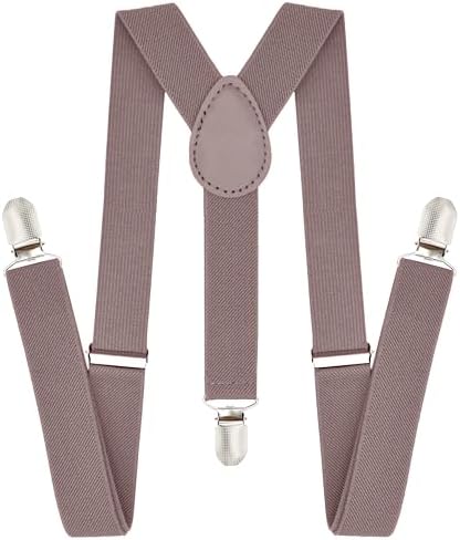 Trilece Kids Adjustable Y Back Suspenders for Boys Girls Toddlers