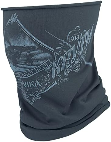 281Z Organic Cotton Neck Gaiter Balaclava with Historical Print