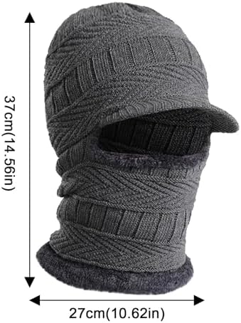Warm and Windproof Balaclava Ski Mask Warmer Fleece Adjustable Cap for Women