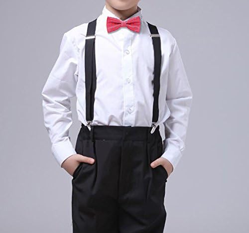 AUSKY 4 Pack Adjustable Pre-tied Bow Ties for Boys