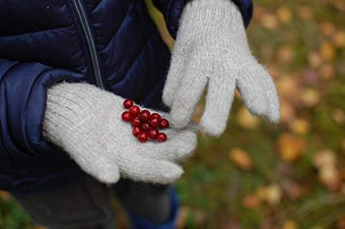 100 Merino Wool Knitted Gloves for Kids