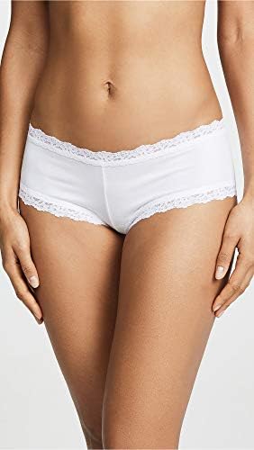 Hanky Pankies Womens Organic Cotton Boyshort WLace withLow-cut