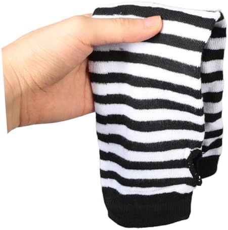 Healeved Women Striped Fingerless Arm Warmers