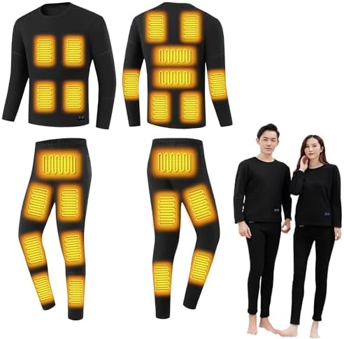 YANYNGS Heated Underwear Set for Men Women