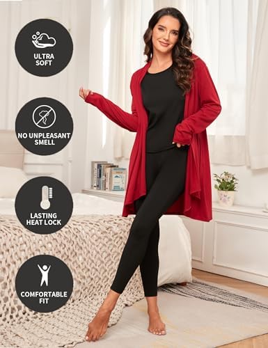 Winvote Thermal Underwear Women Set Long Johns