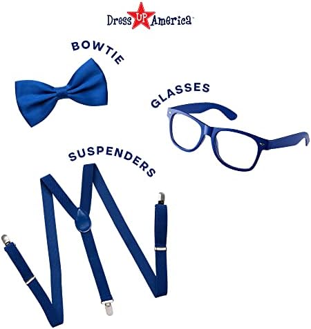Dress Up America Neon Suspender Set for Adult and Kids