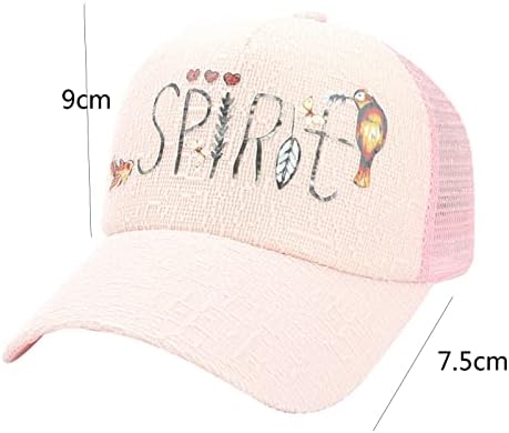 Manhong Embroidered Hat Letter Womens Baseball Cap for Boys