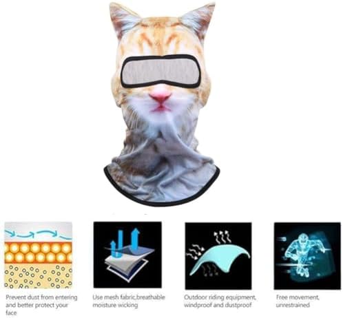 Cat Ski Mask 2-Piece Balaclava