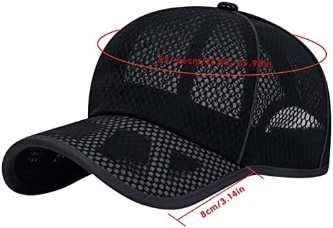Mens Fashion Heat Rods Mesh Baseball Hats