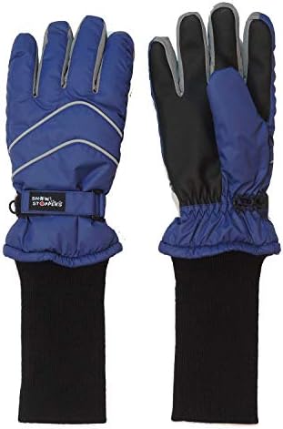 SnowStoppers Kids Waterproof Long Cuff Winter Gloves - Keep Cold Out Warm Inside
