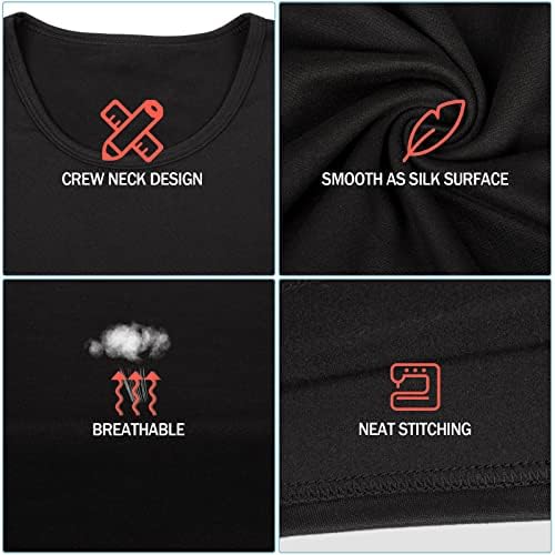Patelai 5 Set Thermal Underwear for Women Warm Comfortable